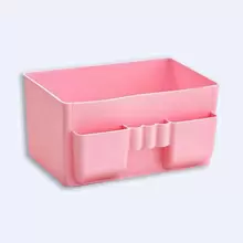 Органайзер настольный для хранения My home, 13x18 см, h9 см, розовый, 69829-004