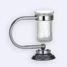 Настольный стакан для зубных щеток Boheme Murano хром+декор 10911
