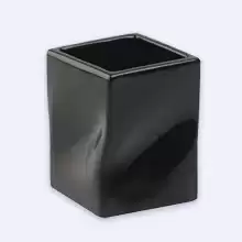 APPOGIO Стакан настольный, 10х7х7, цвет черный