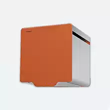 Кухонная вытяжка Maunfeld настенная, BOX QUADRO 38 Inox Glass Orange, нерж. сталь/оранжевое стекло