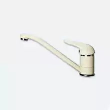 Cмеситель для кухонной мойки, картридж 40мм, (без гибкой подводки), белый, ECO 3322 (331)