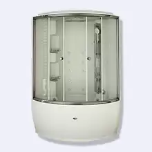 Душевой бокс «Radomir ЛАУРА ЛЮКС», чаша ванны, рама-подставка, слив-перелив полуавтоматический, фронтальная панель, боковые стенки, крыша, стеклянные