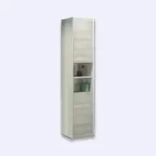 Шкаф-колонна COMFORTY "Женева-35" дуб белый 1600*350*320;