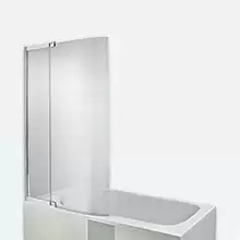 Jacob Delafon E6D069-GA шторка на ванну BAIN-DOUCHE MALICE, стекло 6 мм, прозрачное, петли хром., /95/
