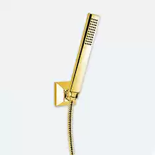 Ручной душ со шлангом 150 см и держателем Cezares LEGEND-KD-03/24 Золото 24 карат ручки Металл