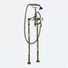 Напольный смеситель для ванны с ручным душем и поворотным изливом, Cezares ATLANTIS-VDP2-02-Sw Бронза ручки Swarovski