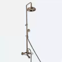 Душевая колонна со смесителем для ванны, верхним и ручным душем Cezares ATLANTIS-CVD-02-Sw Бронза ручки Swarovski