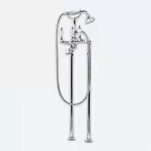 Напольный смеситель для ванны с ручным душем Cezares DIAMOND-VDP-01-Sw Хром ручки Swarovski