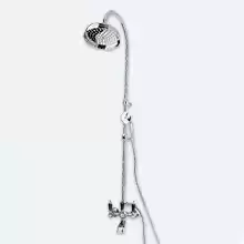 Душевая колонна со смесителем для ванны, верхним и ручным душем Cezares DIAMOND-CVD-01-Sw-N Хром ручки Swarovski Nero