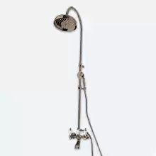 Душевая колонна со смесителем для ванны, верхним и ручным душем Cezares DIAMOND-CVD-02-Sw Бронза ручки Swarovski