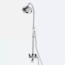 Душевая колонна со смесителем для ванны, верхним и ручным душем Cezares DIAMOND-CVD-01-NM Хром ручки Мрамор