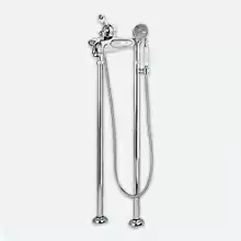 Напольный смеситель для ванны с ручным душем Cezares VINTAGE-VDPM-01-Sw Хром ручки Swarovski