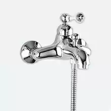 Смеситель для ванны и душа однорычажный Cezares MARGOT-VM-01-Bi/A Хром ручки Белая/Металл Смеситель для ванны и душа однорычажный Cezares MARGOT-VM-01-Bi/A Хром ручки Белая/Металл