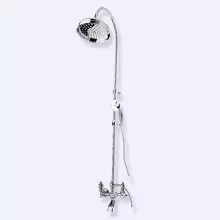 Душевая колонна со смесителем для ванны, верхним и ручным душем Cezares FIRST-CVD-01-M Хром ручки Металл