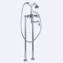 Напольный смеситель для ванны с ручным душем Cezares GOLF-VDP2-01-Bi Хром ручки Хром