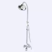 Душевая колонна со смесителем для ванны, верхним и ручным душем Cezares GOLF-CVD-01-Bi Хром ручки Хром