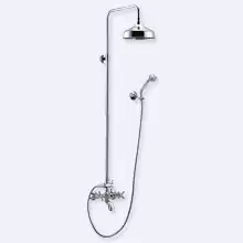 Душевая колонна со смесителем для ванны, верхним и ручным душем Cezares RETRO-CVD1-01 Хром ручки Хром