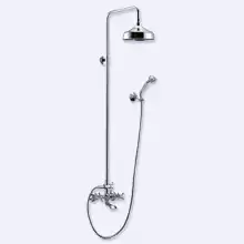Душевая колонна со смесителем для ванны, верхним и ручным душем Cezares RETRO-CVD2-01 Хром ручки Хром