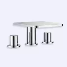 Смеситель на раковину с донным клапаном Cezares CASCADO-FLS-01 Хром ручки Хром