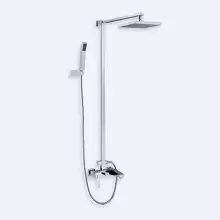Душевая колонна со смесителем для ванны, верхним и ручным душем Cezares QUATTRO-CVD-01 Хром ручки Хром