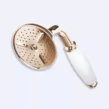 Ручной душ, ручка белая Cezares CZR-D1FC-02-Bi Бронза ручка Белая