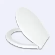 Сиденье из полипропилена MILARDO 010PP00M31, белое, пластиковый крепеж