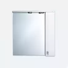 IDDIS Rise RIS70W0i99 Шкаф-зеркало для ванной. Цвет белый. Материал: ДСП. Ширина: 70 см. Две распашные дверцы. Встроенная подсветка.Упаковка: картон,