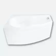 Акриловая ванна Triton Бриз 150x95 с каркасом, правая и сливом-переливом