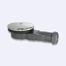 Cezares Сифон для душевых поддонов с мембраной (сухой) CZR-03-90 универсальный, крышка хром