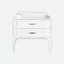 Aqwella LA DONNA комплект мебели (тумба + раковина La Donna), белый, LAD0108W