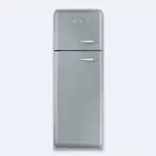 Отдельностоящий двухдверный холодильник, 60 см, петли слева Smeg FAB30LX1