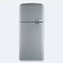 Отдельностоящий двухдверный холодильник, 80 см, No-Frost, петли слева Smeg FAB50LSV