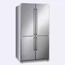 Отдельностоящий 4-х дверный холодильник Side-by-side, 92 см, No-Frost Smeg FQ60XP