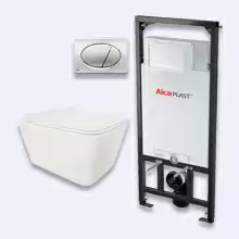 Комплект AlcaPlast 3 в 1 (A101/1120+M071) + Унитаз SSWW CT2041 c сиденьем микролифт