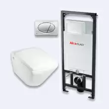 Комплект AlcaPlast 3 в 1 (A101/1120+M071)+ Унитаз J.Delafon E1306-00