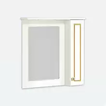 Зеркало-шкаф Comforty "Палермо-80" патина золото